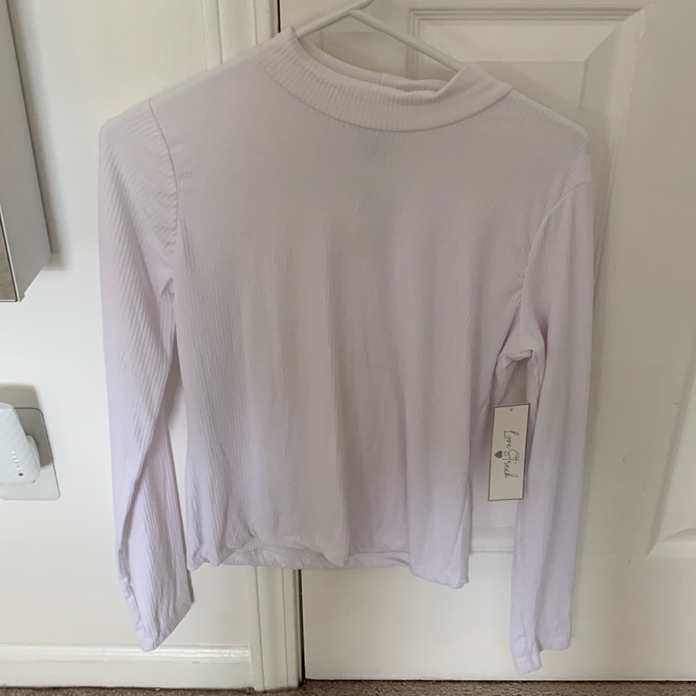 NWT white long sleeve with mock neck